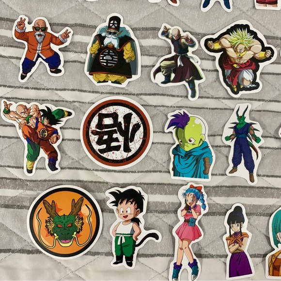 Dragon Ball Z Random Stickers Lot of 71 - Picture 5 of 11